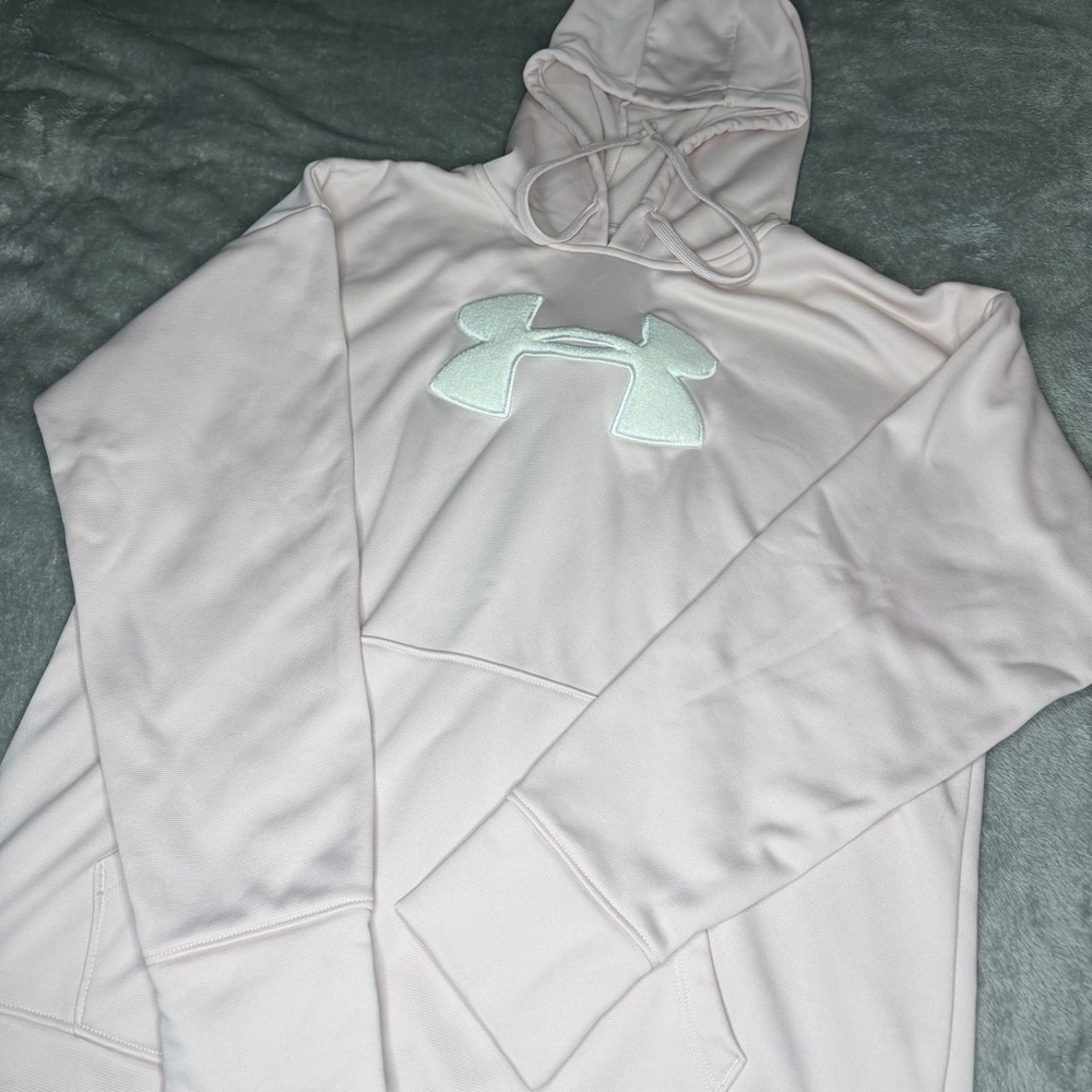 Under Armour Coldgear Soft Pink Pullover Hoodie